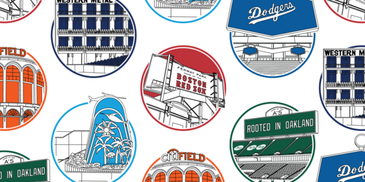 Irregular Outfields of Baseball